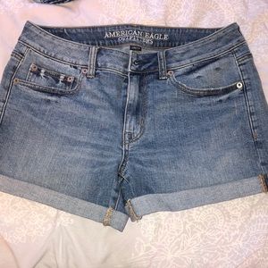 American eagle stretch denim shorts